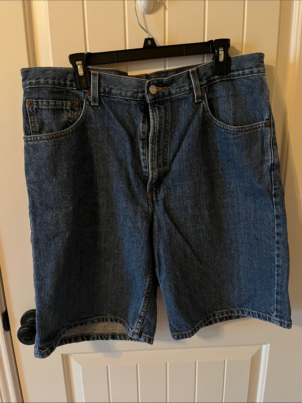 Levi's Men's Dark Blue Denim Jean Shorts